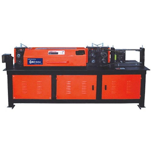 STEEL BAR STRAIGHTENING AND CUTTING MACHINE